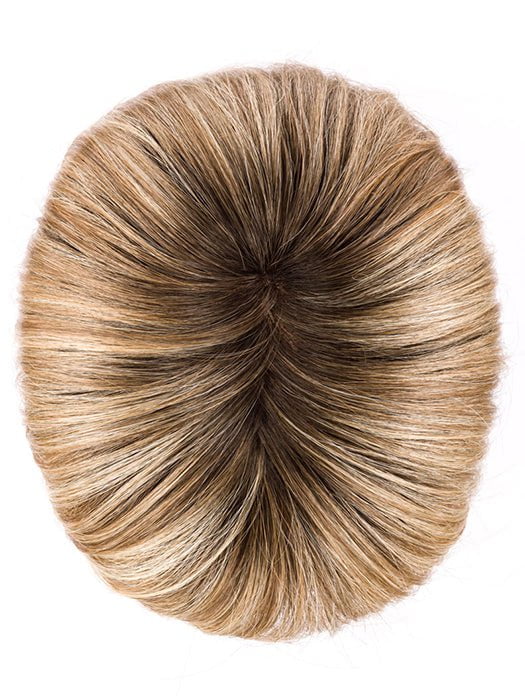 SANDY BLONDE ROOTED | Medium Blonde, Light Neutral Blonde, and Light Strawberry Blonde Blend with Shaded Roots
