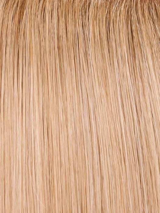 24B613S12 SHADED BUTTER POPCORN | Medium Natural Ash Blonde & Pale Natural Gold Blonde Blend and Tipped, Shaded with Light Gold Brown