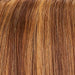 6F27 CARAMEL RIBBON | Dark Brown with Light Red-Gold Blonde Highlights and Tips