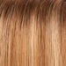 12FS8 | Medium Natural Gold Blonde, Light Gold Blonde, Pale Natural Blonde Blend, Shaded with Dark Brown