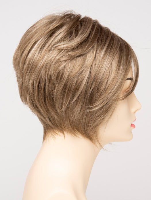 GINGER-CREAM | Dark Beige Blonde underneath highlighted on top with Light Beige Blonde