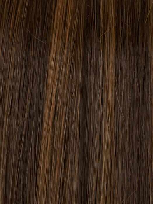 6F27 CARAMEL RIBBON | Brown with Light Red-Gold Blonde Highlights & Tips