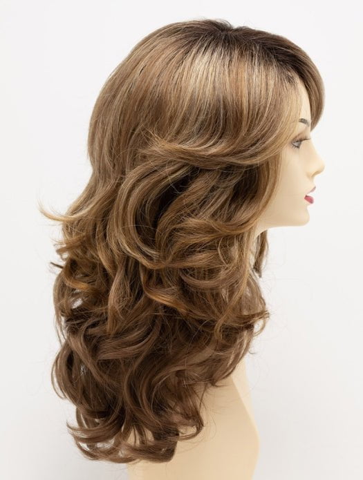 CREAMED COFFEE | Medium Brown roots and base with Cinnamon and Golden Blonde highlights