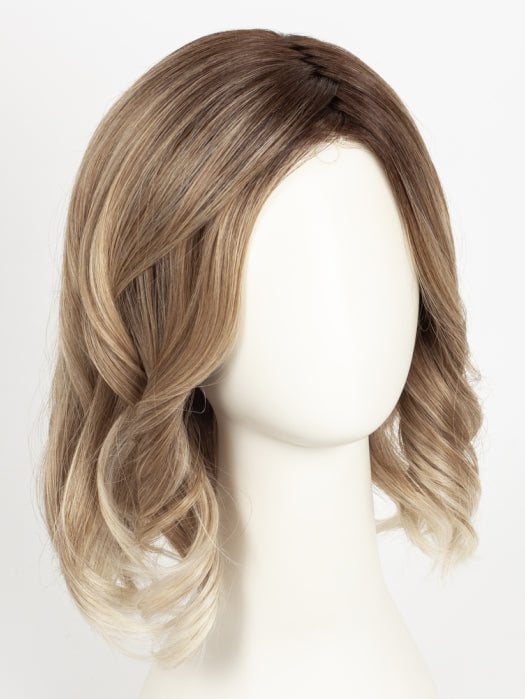 MELTED-MARSHMALLOW | Subtly Warm Dark Sandy Blonde Blend with Medium Brown Roots and Light Ash Blonde Tips and Highlights