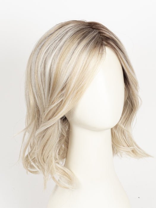 WHITE-ROSE-BLOND-R | White Blond Base with subtle Warm Brown Highlights