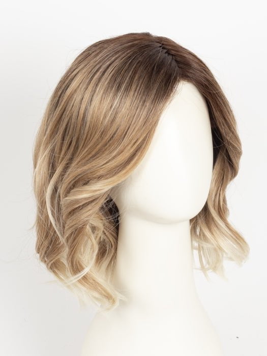 MELTED-MARSHMALLOW | Subtly Warm Dark Sandy Blonde Blend with Medium Brown Roots and Light Ash Blonde Tips and Highlights