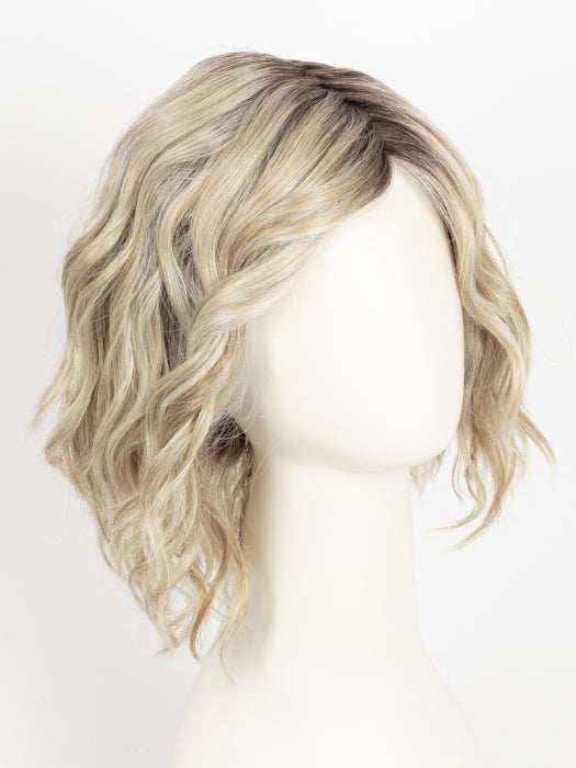 GF19-23SS BISCUIT | Light Ash Blonde Evenly Blended with Cool Platinum Blonde with Dark Roots