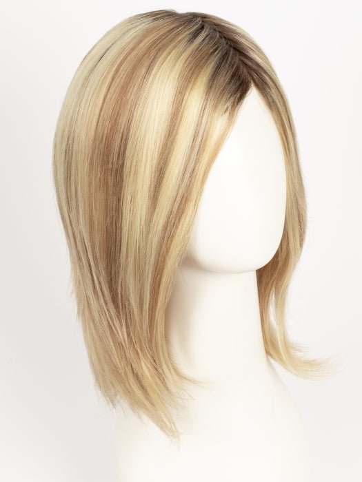 12FS8 SHADED PRALINE | Light Gold Brown, Light Natural Gold Blonde and Pale Natural Gold-Blonde Blend, Shaded with Medium Brown