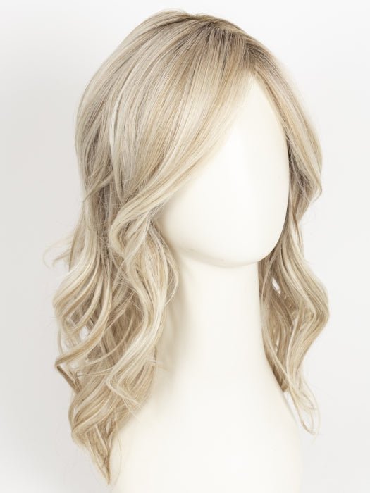 CRUSHED ALMOND BLONDE R | A soft Neutral Light Blonde with a Light and Medium Blended Root Color.