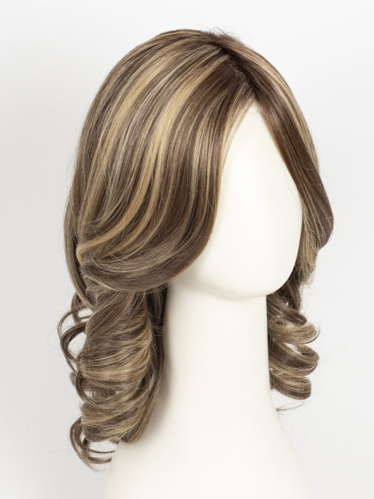 TOASTED WALNUT R | Medium Brown Rooted, Ash Brown, Medium Gold Blonde, and Light Brown Blended to perfection