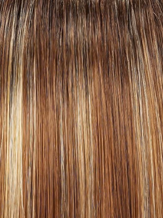 FS26/31S6 SALTED CARAMEL | Medium Natural Red Brown with Medium Red Gold Blonde Bold Highlights, Shaded with Brown