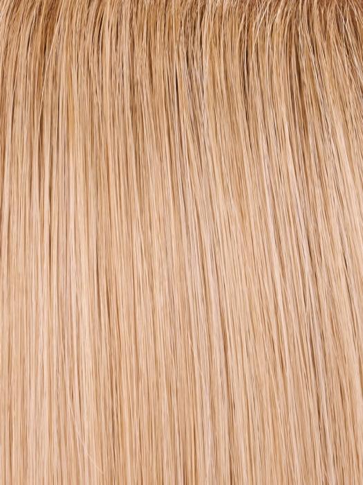 24B613S12 SHADED BUTTER POPCORN | Medium Natural Ash Blonde & Pale Natural Gold Blonde Blend and Tipped, Shaded with Light Gold Brown