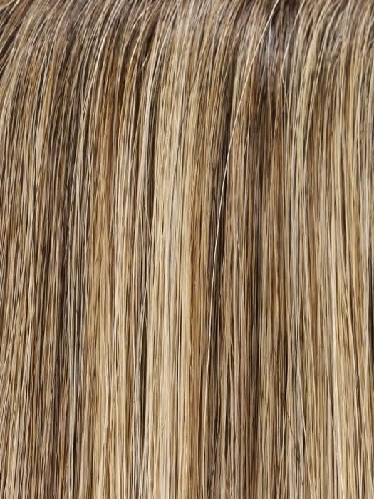 24BT18S8 SHADED MOCHA | Medium Natural Ash & Light Natural Gold Blonde Blend, Shaded with Medium Brown