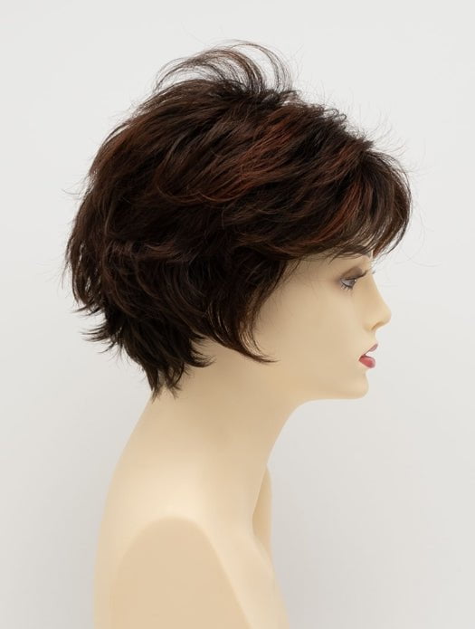 CHOCOLATE CHERRY | Dark Brown roots with overall Medium Brown base with Deep Red highlights