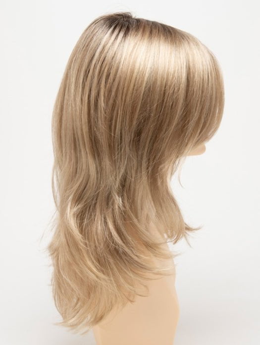 CHAMPAGNE SHADOW | Soft Dark Blonde with Platinum Highlights and Chestnut Roots