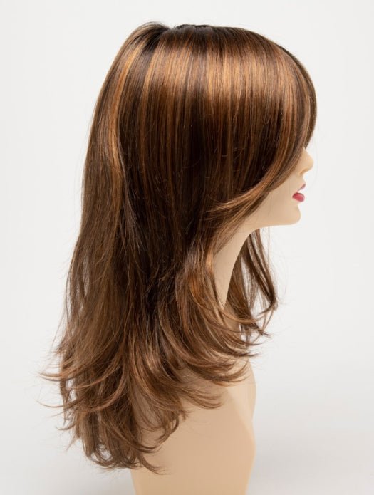 SAFFRON SPICE | A blend of Light Coppers and Warm Auburns with Darker Brown Roots