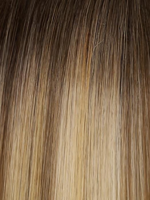 12FS8 SHADED PRALINE | Light Gold Brown, Light Natural Gold Blonde & Pale Natural Gold-Blonde Blend, Shaded with Medium Brown