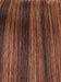 FS4/33/30A MIDNIGHT COCOA | Dark Brown, Medium Red, Medium Natural Red Blonde/Brown Blend with Medium Natural Red Blonde/Brown Blend Bold Highlights