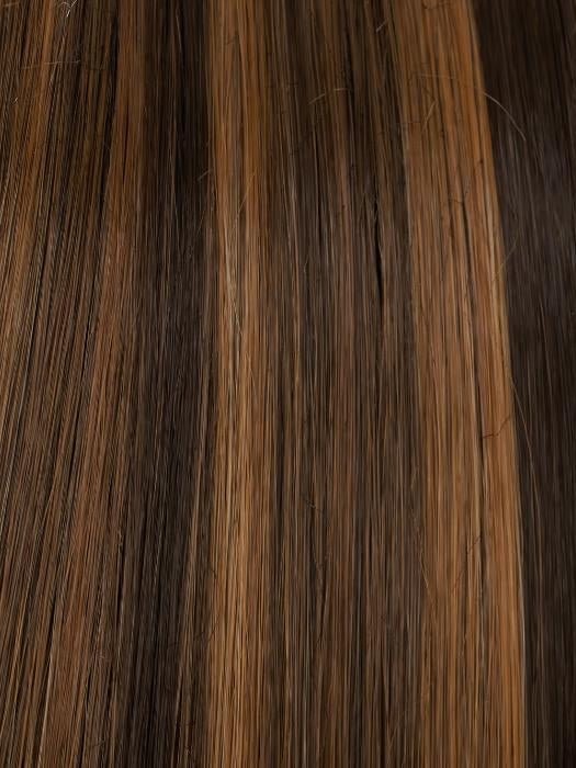 FS6/30/27 TOFFEE TRUFFLE | Brown, Medium Red-Gold, Medium Red-Gold Blonde Blend with Medium Red Gold Blonde Bold Highlights