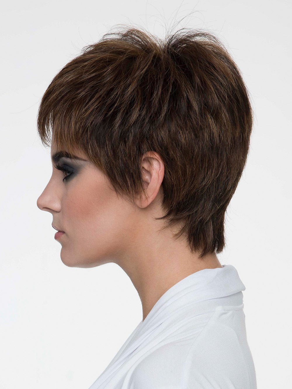 Short spiky human hair wigs sales