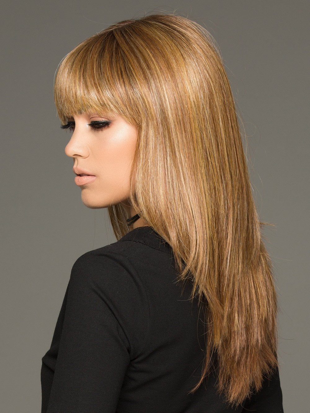 Cheap human shop hair blend wigs