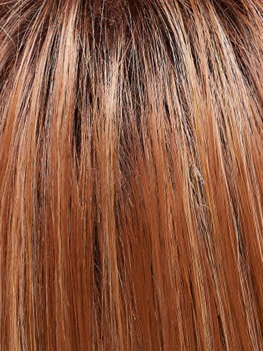 FS26/31S6 SALTED CARAMEL | Medium Natural Red Brown with Medium Red Gold Blonde Bold Highlights, Shaded with Brown