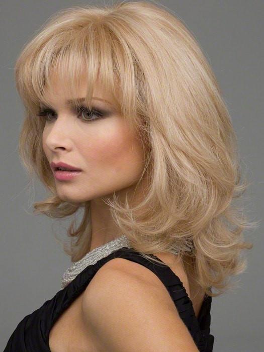 Human hair blend wigs hotsell with bangs