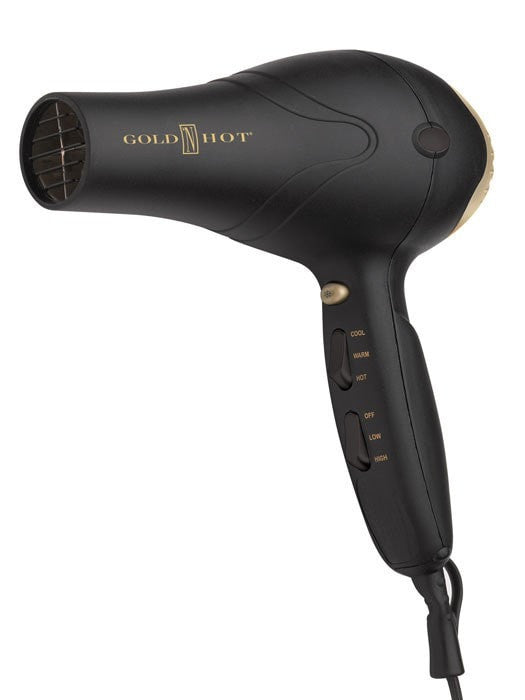 Professional 1875 Watt Ionic Turbo Hair Dryer by Gold N Hot Wigs