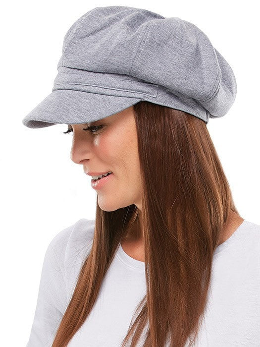 Fleece Newsboy Cap by Jon Renau | Color Heather Grey PPC MAIN IMAGE FB MAIN IMAGE