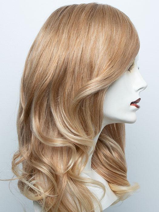 27T613S8 | Medium Red-Gold Blonde and Pale Natural Gold Blonde Blend, Shaded with Medium Brown