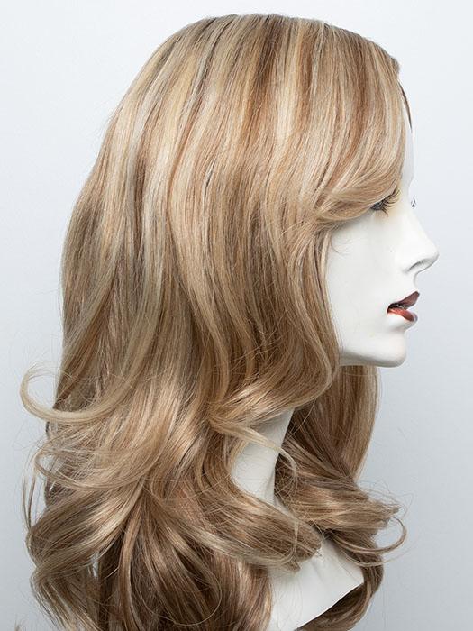 12FS8 | Light Gold Brown, Light Natural Gold Blonde and Pale Natural Gold-Blonde Blend, Shaded with Medium Brown