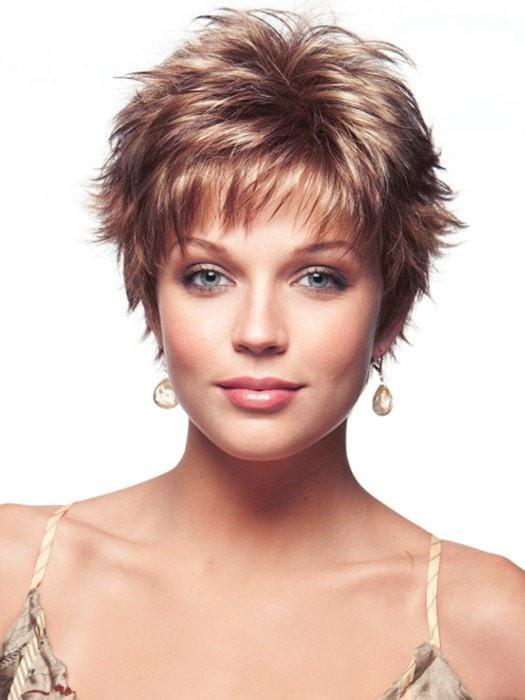 Warm Blonde Pixie Tapered Wig hot NWT